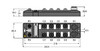 Turck Tben-L5-16Dxp Compact Multiprotocol I/O Module for Ethernet, 16 Universal Digital Channels, Configurable as PNP Inputs or 2 A Outputs