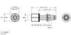 Turck Mfsv Mfkv 6/M8 Panel Feed-through Receptacle, Male Receptacle to Female Receptacle