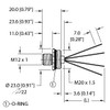 Turck Fs46Pt-0.2/M20 Power Receptacle, Front Mount