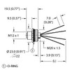 Turck Fk46Ps-2/M20 Power Receptacle, Front Mount