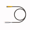 Turck Pkg 3M-8/S90 Single-ended Cordset, Straight Female Connector