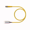 Turck Psg 6M-0.5 Single-ended Cordset, Straight Male Connector