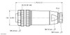 Turck B 4131-0/9 Straight Female Field-wireable, 7/8 Connection, "