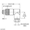 Turck Bs 5231-0 Right angle Female Field-wireable