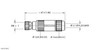 Turck B 5146-0 Straight Female Field-wireable, M8 threaded Connection