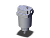 <h2>AM150C-550C/AM650-850, Coalescing Mist Separator</h2><p><h3>The legacy series AM mist separators range from 1/8  to 2  and feature a rugged aluminum housing.  These coalescing filters are nominally rated at 0.3 micron for an initial stage of oil removal after a particulate filter.</h3>- Particulate filtration, oil mist separation<br>- Modular connection capable AM150C~550C<br>- Optional element life indicator<br>- Available port sizes: 1/8 ~2  (PT, NPT, or G)<br>- Nominal filtration rating: 0.3  3<br>- <p><a href="https://content2.smcetech.com/pdf/AM_AFF.pdf" target="_blank">Series Catalog</a>