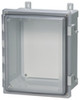 Fibox AR1084CHLT Hinged Clear Cover with Plastic Quick Release Latch