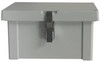 Fibox ARK864CHFLF Hinged Flat Cover QR Latch with  knockouts