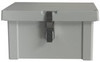 Fibox ARK864CHFLM Hinged Flat Cover QR Latch with  knockouts