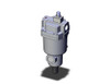 <h2>AM150C-550C/AM650-850, Coalescing Mist Separator</h2><p><h3>The legacy series AM mist separators range from 1/8  to 2  and feature a rugged aluminum housing.  These coalescing filters are nominally rated at 0.3 micron for an initial stage of oil removal after a particulate filter.</h3>- Particulate filtration, oil mist separation<br>- Modular connection capable AM150C~550C<br>- Optional element life indicator<br>- Available port sizes: 1/8 ~2  (PT, NPT, or G)<br>- Nominal filtration rating: 0.3  3<br>- <p><a href="https://content2.smcetech.com/pdf/AM_AFF.pdf" target="_blank">Series Catalog</a>