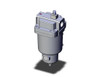 <h2>AM150C-550C/AM650-850, Coalescing Mist Separator</h2><p><h3>The legacy series AM mist separators range from 1/8  to 2  and feature a rugged aluminum housing.  These coalescing filters are nominally rated at 0.3 micron for an initial stage of oil removal after a particulate filter.</h3>- Particulate filtration, oil mist separation<br>- Modular connection capable AM150C~550C<br>- Optional element life indicator<br>- Available port sizes: 1/8 ~2  (PT, NPT, or G)<br>- Nominal filtration rating: 0.3  3<br>- <p><a href="https://content2.smcetech.com/pdf/AM_AFF.pdf" target="_blank">Series Catalog</a>