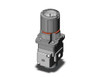 SMC ARG20-F01G2 Regulator W/ Built In Pressure Gauge
