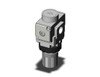 <h2>ARP20/30/40, Direct Operated Precision Regulator</h2><p><h3>The ARP is a modular style, direct operated precision regulator.  A locking adjustment knob allows the pressure to be set, and then locked to prevent accidental setting changes. The ARP20/30/40 series is available with a back flow function that exhausts the air pressure in the outlet side reliably and quickly.  Special applications include (10-) clean room compliant, (20-)copper-free, fluorine-free, and (21-) clean room compliant, copper-free, fluorine-free and silicon-free.</h3>- Direct operated precision regulator<br>- Sensitivity: within 0.2%F.S.<br>- 3 types of set pressure allow more freedom in designing a circuit<br>- Repeatability: within  1%F.S.<br>- Backflow function available<p><a href="https://content2.smcetech.com/pdf/ARP20.pdf" target="_blank">Series Catalog</a>