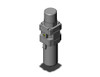 <h2>AW10-A to AW40-A, Filter Regulator, Metric, North American &amp; European</h2><p><h3>SMC S series AW-A is a combination filter/regulator, minimizing space and piping by integrating two units into one. The pressure drop across the regulator section has been reduced creating a more efficient unit with a maximum set pressure of 100 psi. The element and bowl on the AW-A series is now one-piece, making element replacement easier. Bowls on the size 30 and 40 are covered with a transparent bowl guard, completely protecting them from the environment and making the interior contents visible from 360 degrees. This series is part of the family of modular air preparation units and can be combined with other similar sized products. The new AW-A is available in four body sizes with piping from M5 to 3/4  in Rc, NPT, and G thread types.</h3>- <p><a href="https://content2.smcetech.com/pdf/AW_A.pdf" target="_blank">Series Catalog</a>