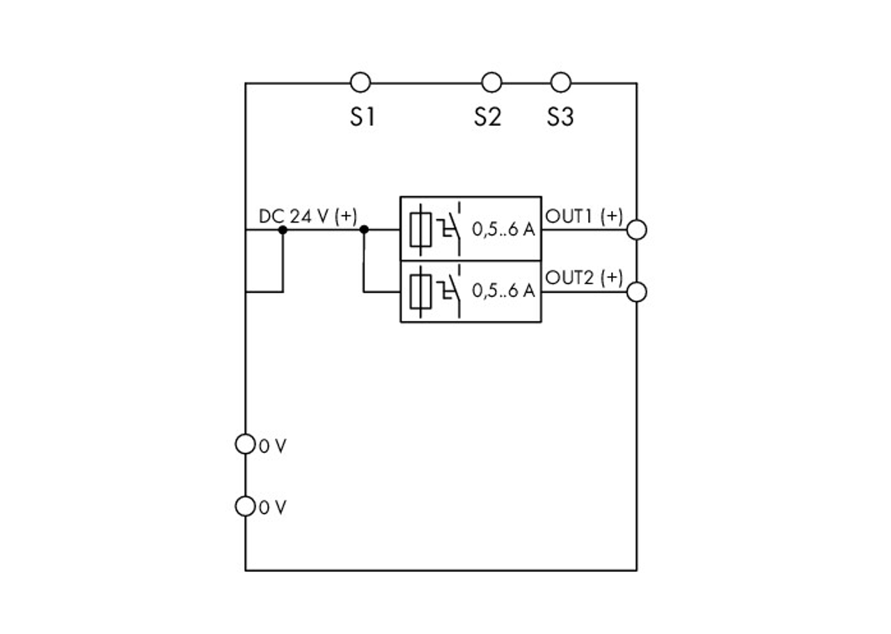 Wago 787-1662/006-1000 24V DC 2x6A elektronischer