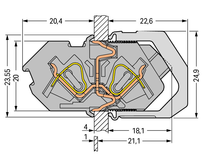 WAGO 826 160 Feedthrough Terminal Block 4 Mm Pin Spacing 7 Mm 1 wago-826-160-feedthrough-terminal-block-4-mm-pin-spacing-7-mm-1