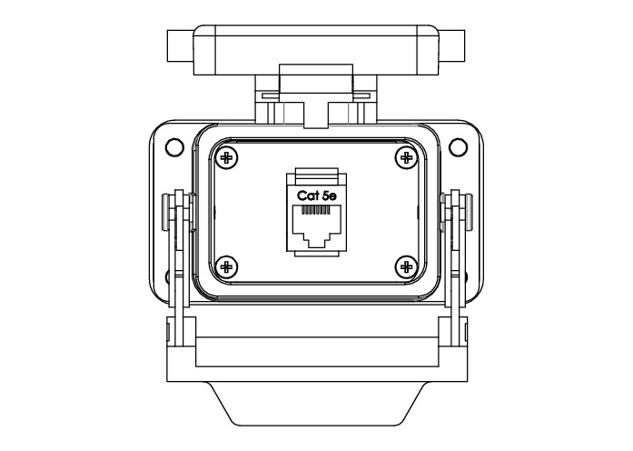 WAGO 8000-100/1000-358 Bulkhead Interface Port RJ45 CAT6