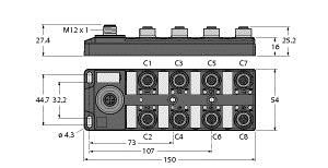 Turk Io Link Input Module Turck TBIL-M1-16DXP Block-IO