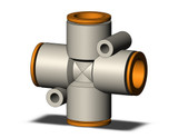 SMC KQ2TW13-00A Fitting, Cross Pack of 10