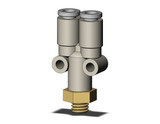 SMC KQ2U04-M6A Fitting, Branch Y Pack of 10
