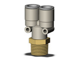 SMC KQ2U12-04AS Fitting, Branch Y Pack of 5