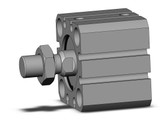 SMC CQSB25-10DCM Compact Cylinder