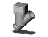 SMC XYA-40H0-XN1A S.S. High Vacuum In-Line Valve