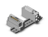 SMC SS5J3-60PD1-06U Mfld, Plug-In, Connector Type