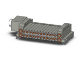 SMC SS5V1-W10CD-12B-N1-D0 4/5 Port Solenoid Valve