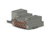 SMC SS5V1-W16CD-04B-N7 Mfld, Plug-In, Circular Conn.