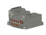 SMC SS5V1-10FD1-04US-N3 4/5 Port Solenoid Valve