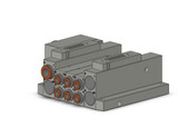 SMC SS5V2-W10CD-03DS-N7 4/5 Port Solenoid Valve