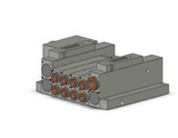 SMC SS5V2-W10CD-04US-N7 4/5 Port Solenoid Valve