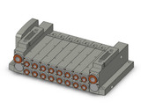 SMC SS5V2-W10S60D-08BS-N7 4/5 Port Solenoid Valve
