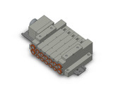SMC SS5V2-W16CD-05B-C8 4/5 Port Solenoid Valve