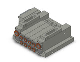 SMC SS5V2-10FD2-04BS-N7 4/5 Port Solenoid Valve