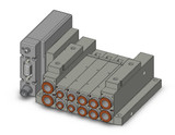 SMC SS5V2-10S1NCD-04B-C6 4/5 Port Solenoid Valve