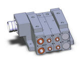 SMC SS5V3-W10CD-02D-N7 4/5 Port Solenoid Valve