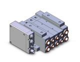 SMC SS5V3-W10S1DAND-03B-C8 4/5 Port Solenoid Valve