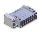 SMC SS5V3-W10S1FAND-06BS-C6 4/5 Port Solenoid Valve