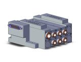 SMC SS5V3-10FD2-03DS-C8 4/5 Port Solenoid Valve