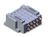 SMC SS5V3-10S60D-04US-N11 Mfld, Plug-In