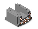 SMC SS5Y3-10S0-04B-N7 Ss5Y3 4 Sta Manifold Base