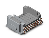 SMC SS5Y5-10S0-06B-C8 Ss5Y5 6 Sta Manifold Base