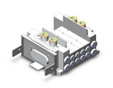 SMC SS5Y5-12S60-04B Ss5Y5 4 Sta Manifold Base