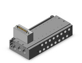 SMC SS5Y5-50RF1-08B-01T Plug-In Metal Base