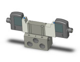 SMC SY3340R-5WOD-01 5 Port Solenoid Valve