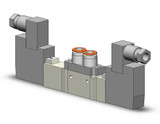 SMC SY5420-5D-C8 4/5 Port Solenoid Valve