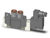 SMC SY7120-5DS-N11T-F2 4/5 Port Solenoid Valve