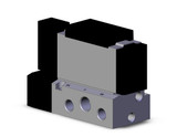 SMC VFS4100R-3FZC-04T Valve Sgl Plug-In Base Mount